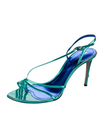 Nicholas Kirkwood Patent Leather Slingback Sandals
