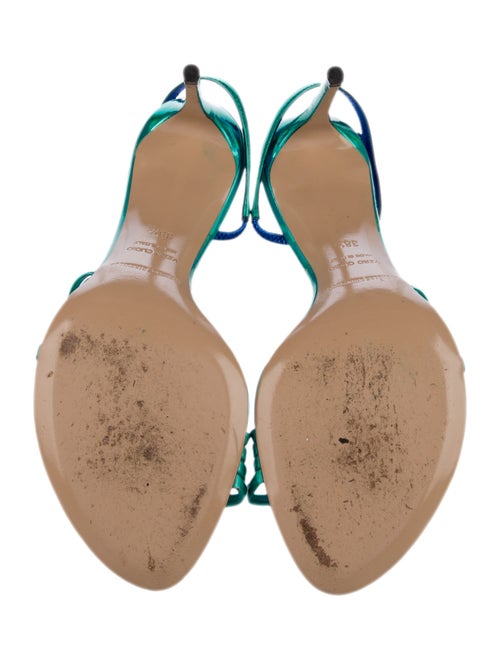 Nicholas Kirkwood Patent Leather Slingback Sandals