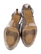 Nicholas Kirkwood Leather Animal Print Sandals