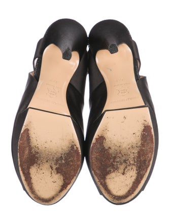 Nicholas Kirkwood Satin Slingback Pumps