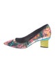 Nicholas Kirkwood Printed Leather Trim Embellishment Pumps