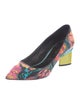 Nicholas Kirkwood Printed Leather Trim Embellishment Pumps