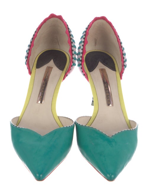 Sophia Webster Leather Printed D'Orsay Pumps