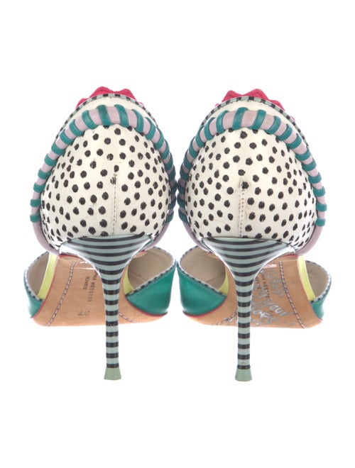 Sophia Webster Leather Printed D'Orsay Pumps