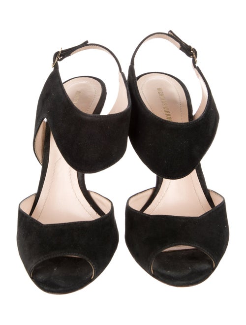 Nicholas Kirkwood Suede Slingback Pumps
