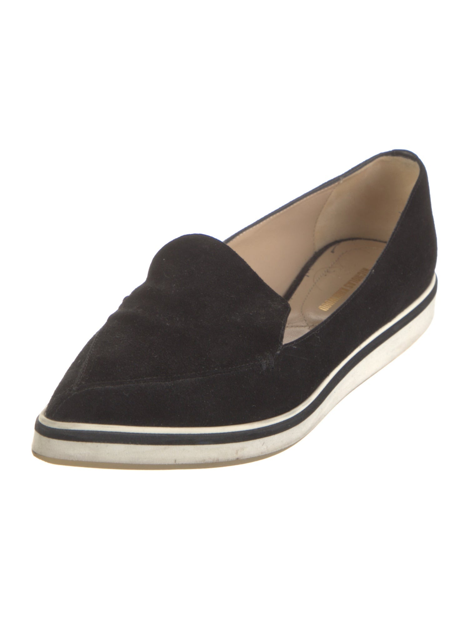 Nicholas Kirkwood Suede Colorblock Pattern Loafers