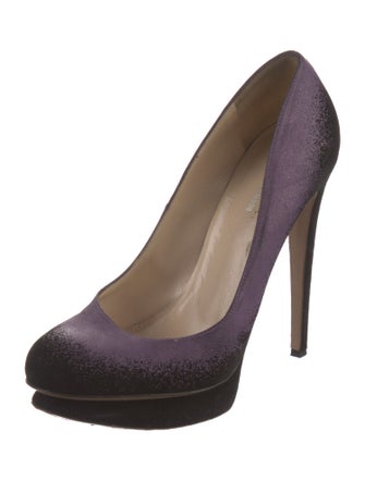 Nicholas Kirkwood Faux Pearl Accents Satin Pumps