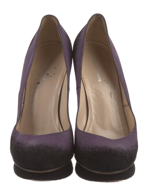 Nicholas Kirkwood Faux Pearl Accents Satin Pumps