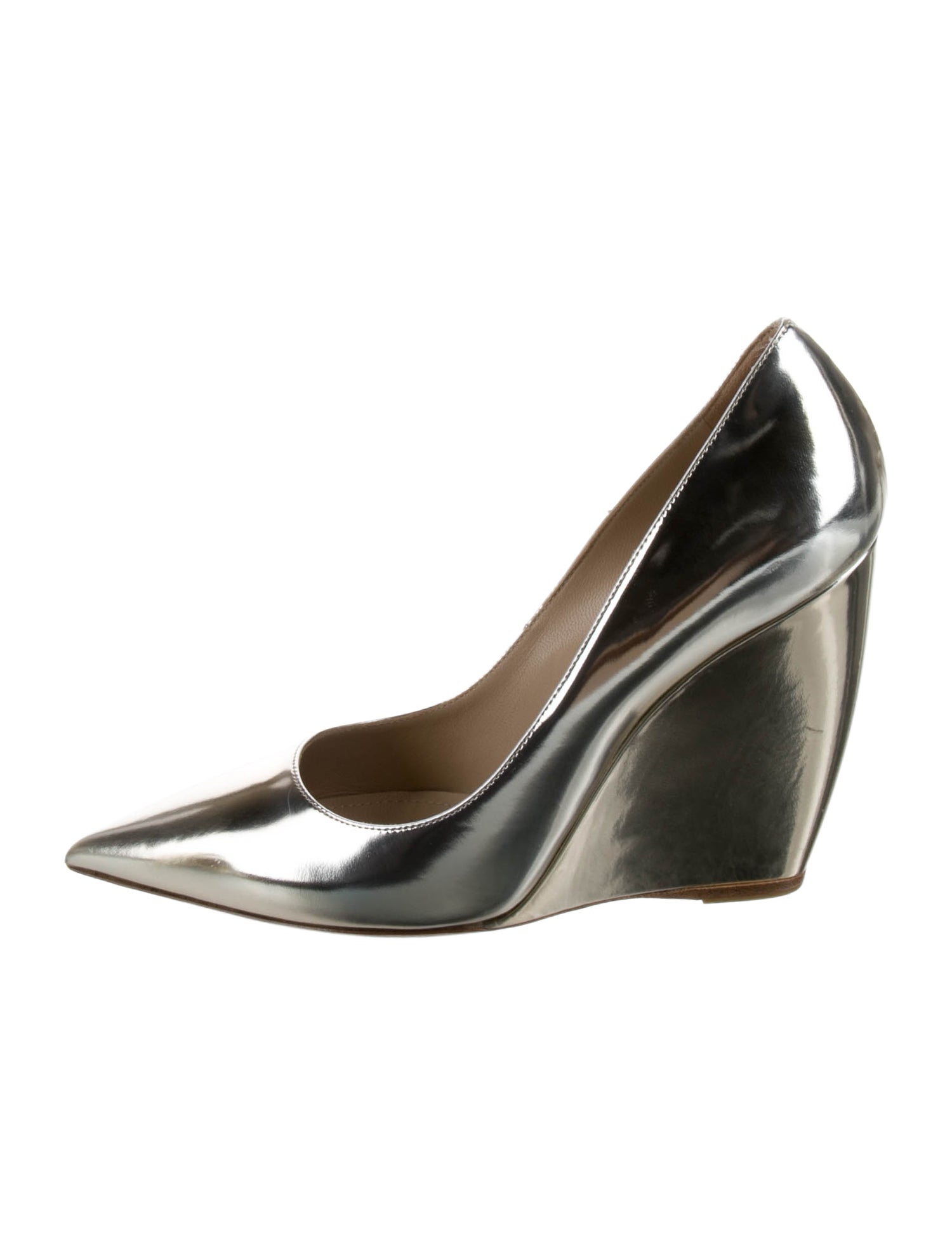 Nicholas Kirkwood Patent Leather Studded Accents Pumps