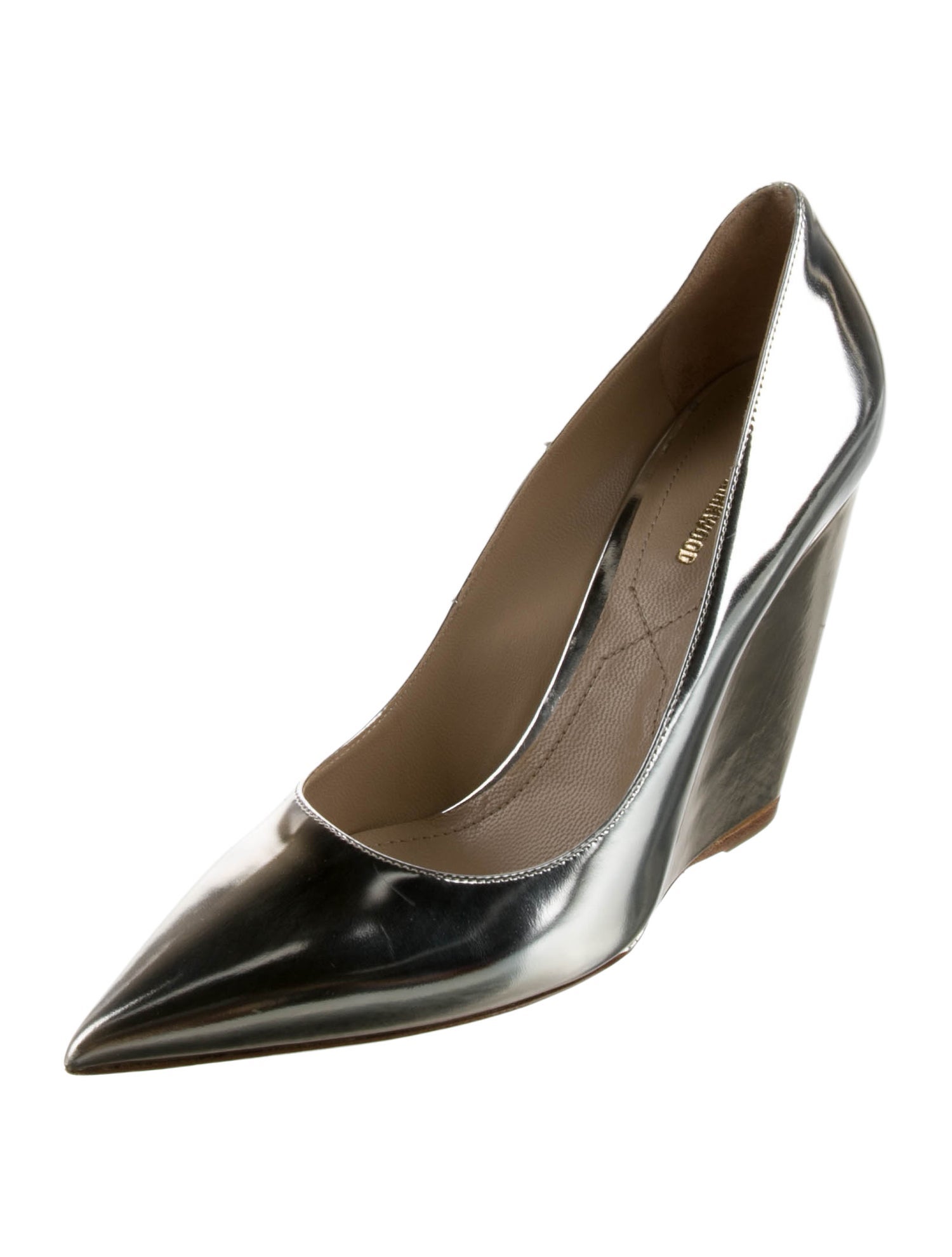Nicholas Kirkwood Patent Leather Studded Accents Pumps