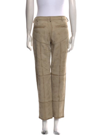 Nicholas Kirkwood Suede Straight Leg Pants