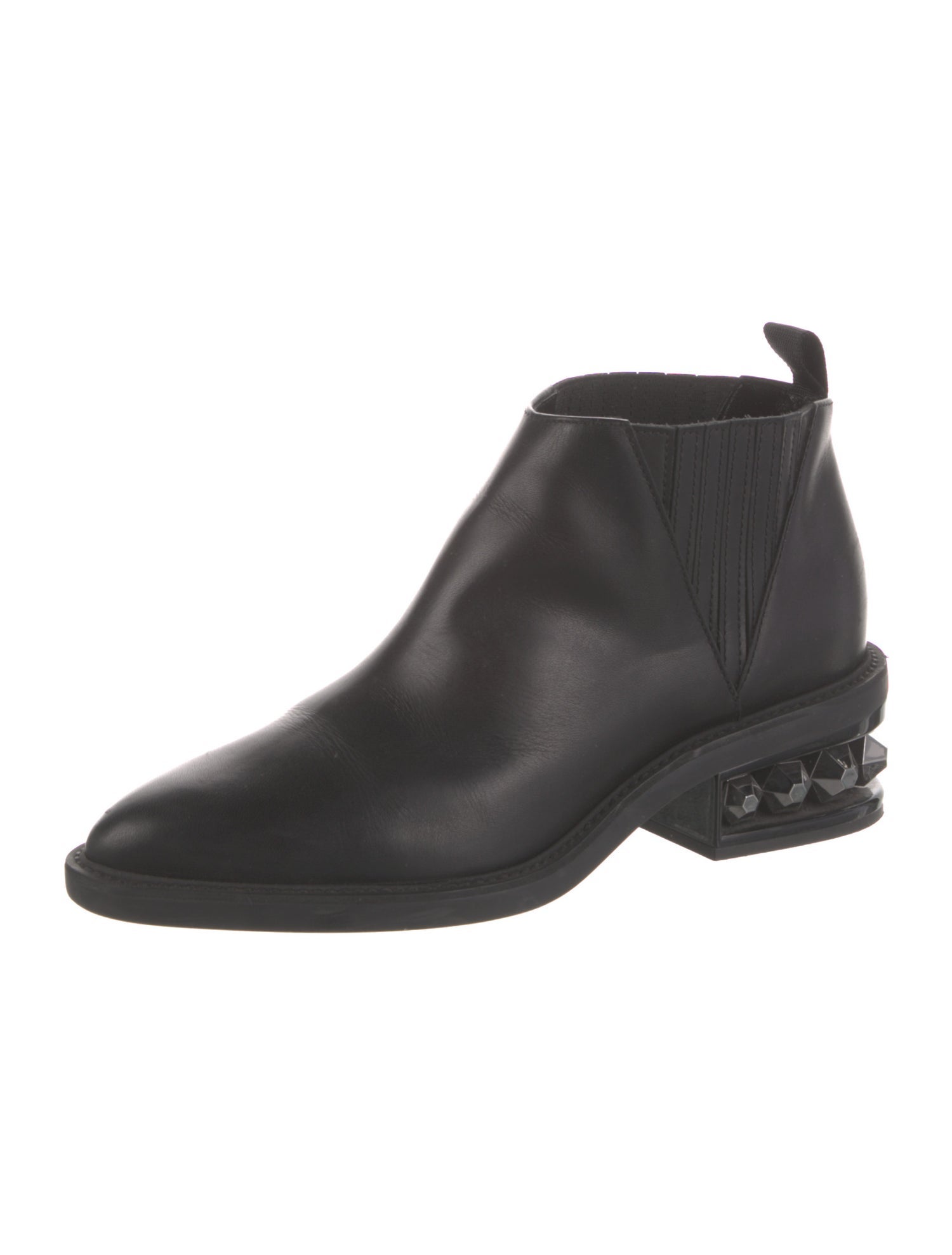 Nicholas Kirkwood Leather Beaded Accents Chelsea Boots