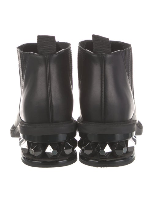Nicholas Kirkwood Leather Beaded Accents Chelsea Boots