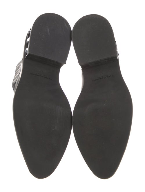 Nicholas Kirkwood Leather Beaded Accents Chelsea Boots