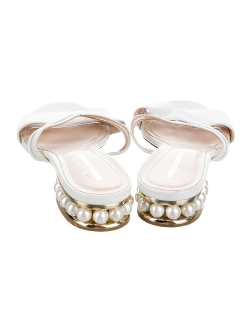 Nicholas Kirkwood Leather Mesh Accents Slides