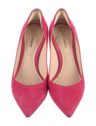 Nicholas Kirkwood Faux Pearl Accents Suede Pumps