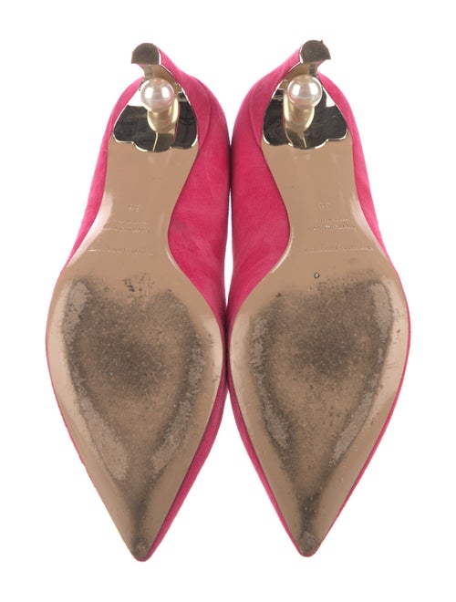 Nicholas Kirkwood Faux Pearl Accents Suede Pumps