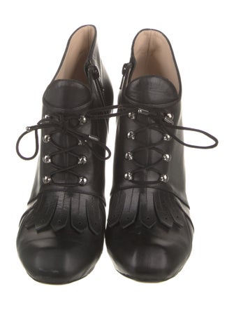 Nicholas Kirkwood Leather Lace-Up Boots