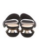 Nicholas Kirkwood Suede Crystal Embellishments Slides