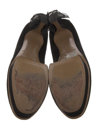 Nicholas Kirkwood Suede Ruffle Embellishment Pumps