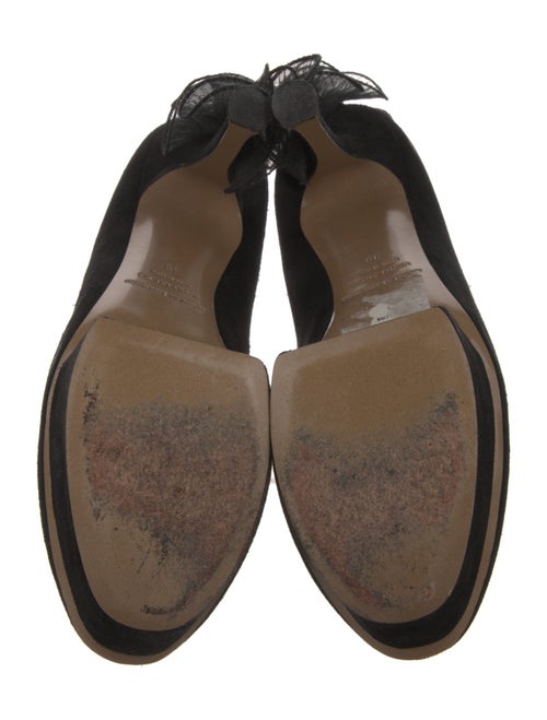 Nicholas Kirkwood Suede Ruffle Embellishment Pumps