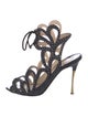 Nicholas Kirkwood Suede Cutout Accent Slingback Sandals