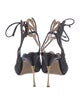 Nicholas Kirkwood Suede Cutout Accent Slingback Sandals