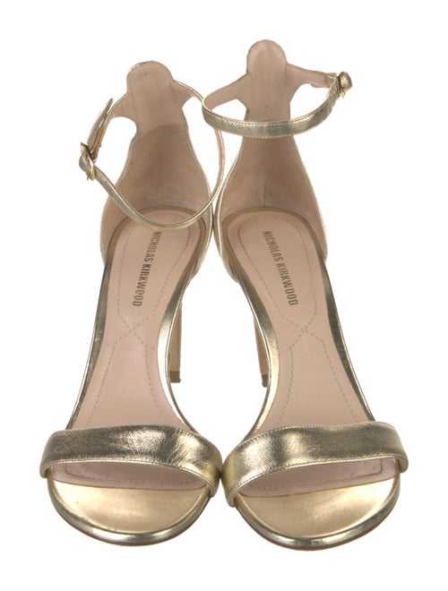 Nicholas Kirkwood Leather Beaded Accents Sandals