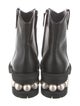 Nicholas Kirkwood Faux Pearl Accents Leather Moto Boots