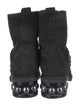 Nicholas Kirkwood Faux Pearl Accents Suede Moto Boots