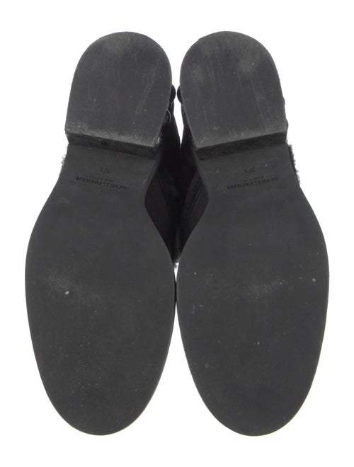 Nicholas Kirkwood Faux Pearl Accents Suede Moto Boots