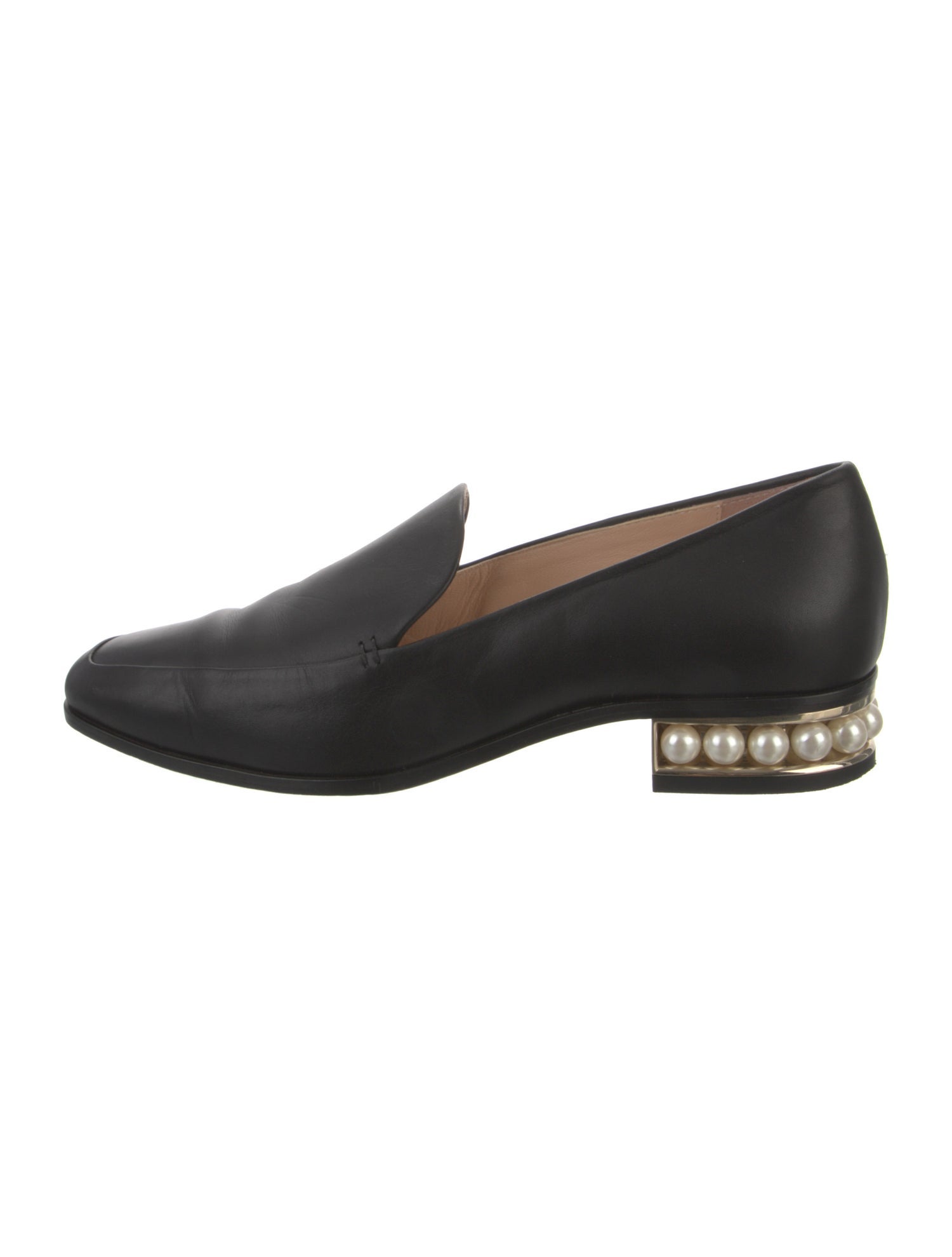 Nicholas Kirkwood Faux Pearl Accents Leather Pumps