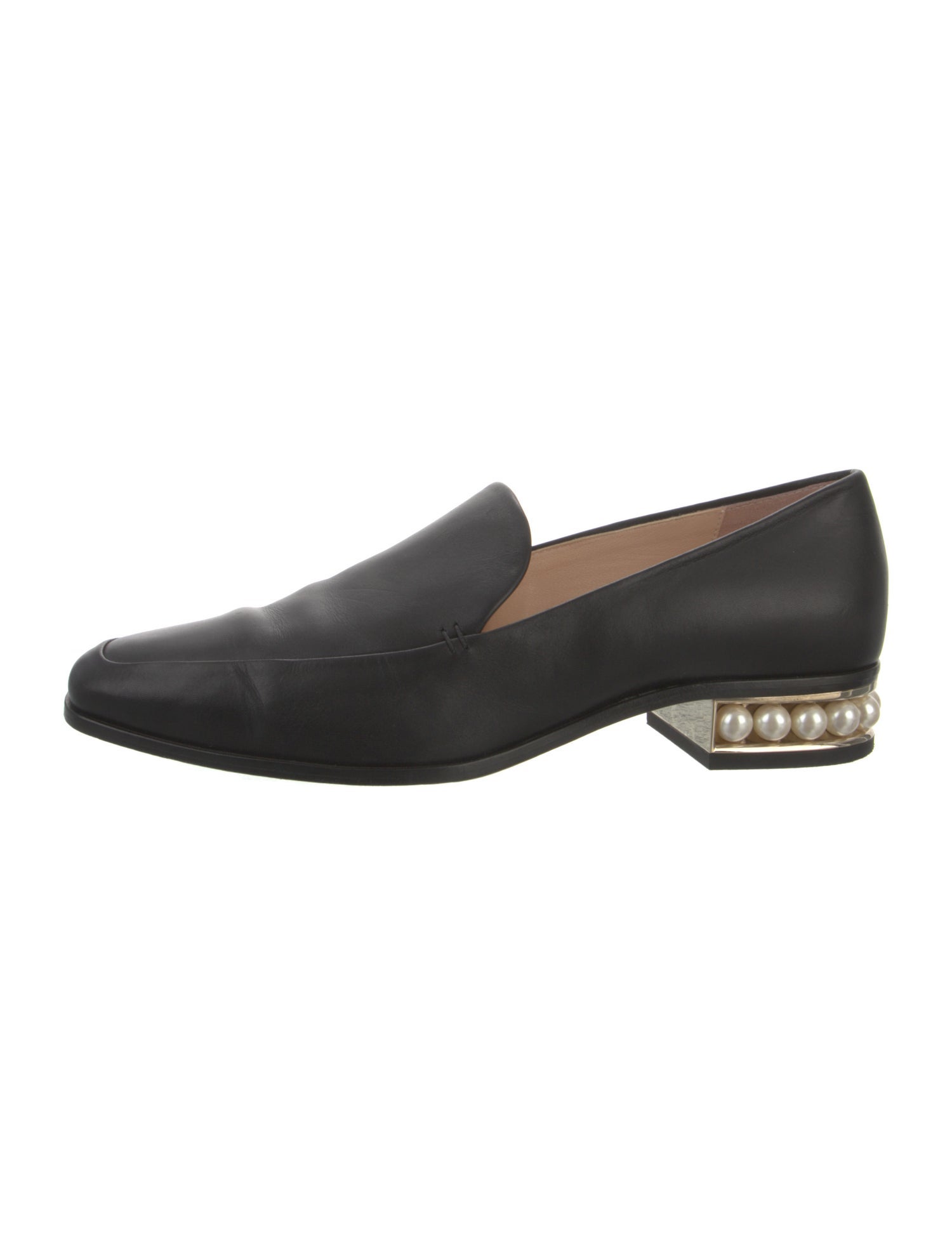 Nicholas Kirkwood Faux Pearl Accents Leather Pumps