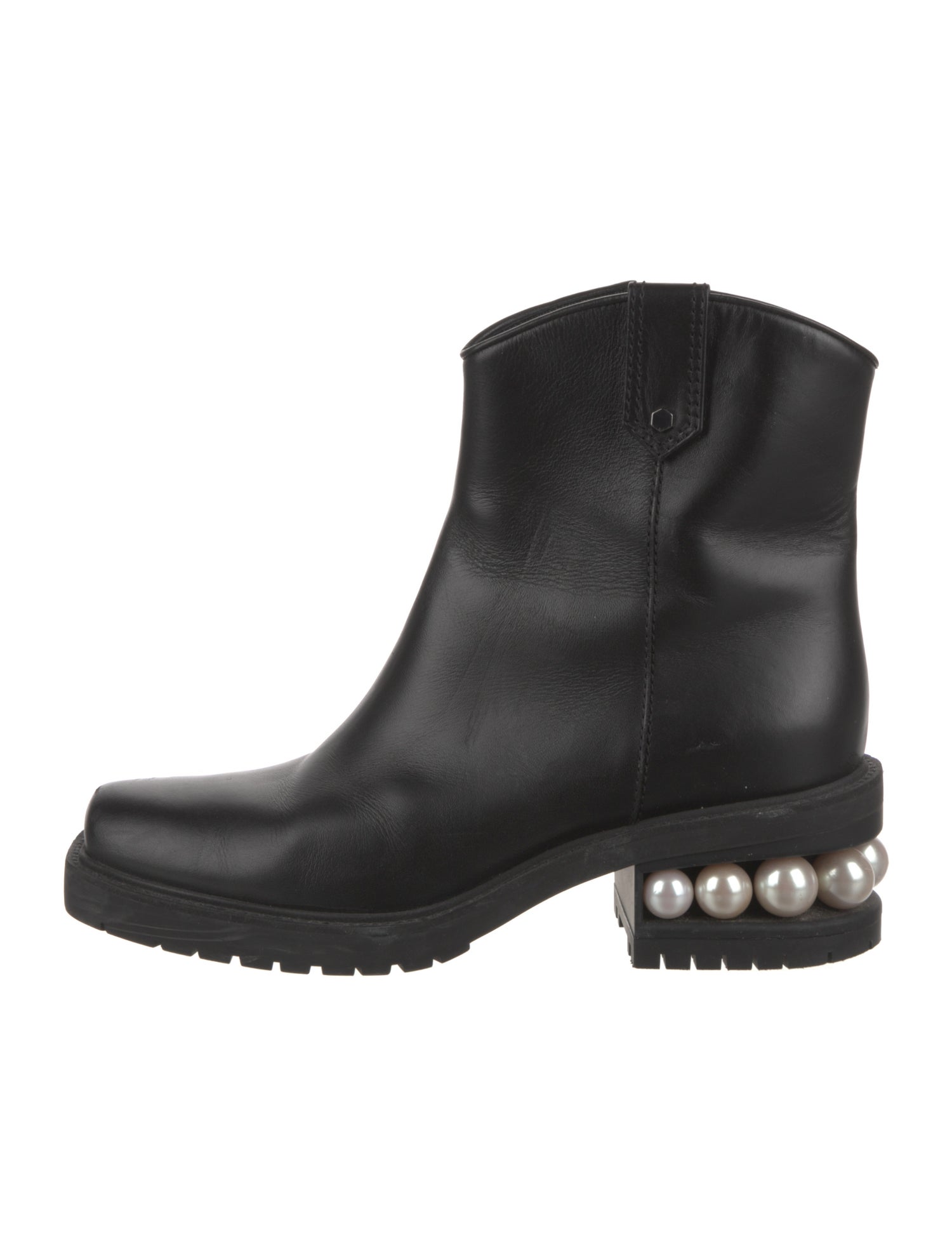 Nicholas Kirkwood Leather Moto Boots