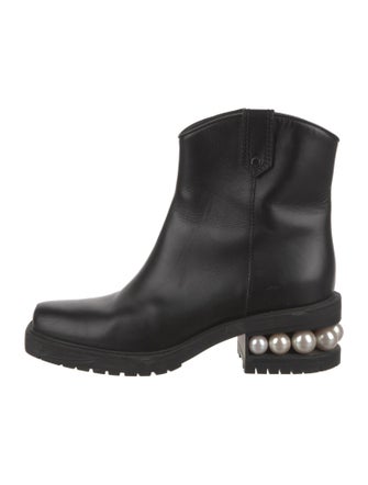 Nicholas Kirkwood Leather Moto Boots
