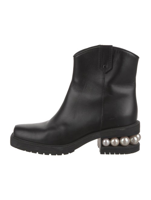 Nicholas Kirkwood Leather Moto Boots
