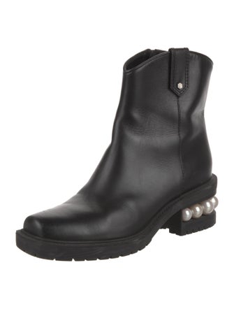 Nicholas Kirkwood Leather Moto Boots