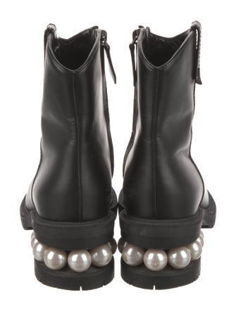 Nicholas Kirkwood Leather Moto Boots