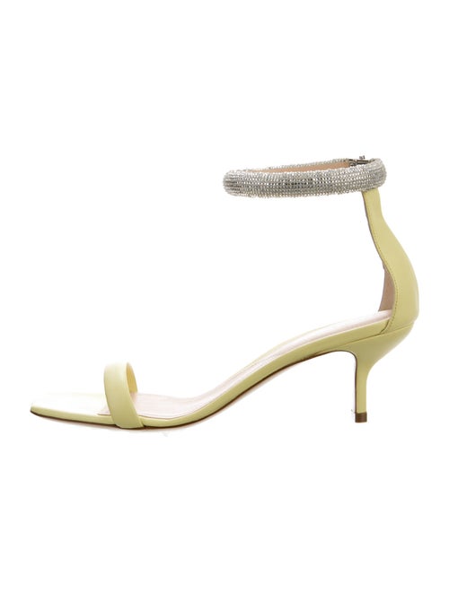 Nicholas Kirkwood Leather Crystal Embellishments Sandals