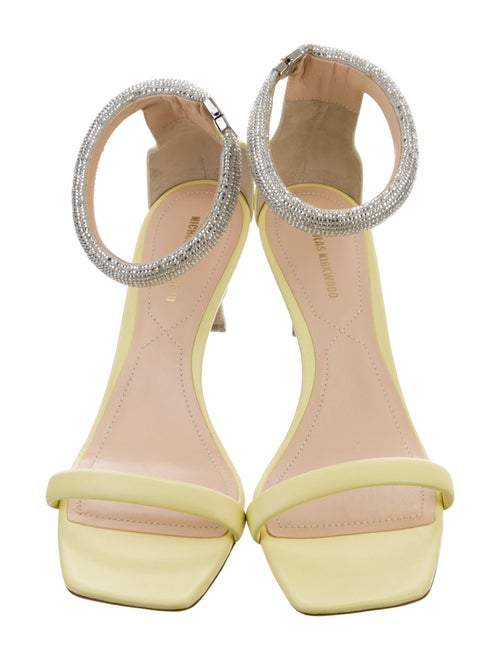 Nicholas Kirkwood Leather Crystal Embellishments Sandals