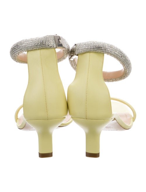 Nicholas Kirkwood Leather Crystal Embellishments Sandals