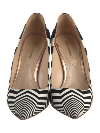 Nicholas Kirkwood Suede Striped Pumps