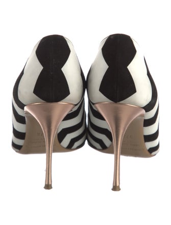 Nicholas Kirkwood Suede Striped Pumps