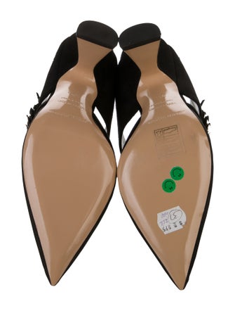 Nicholas Kirkwood Suede Crystal Embellishments Mules