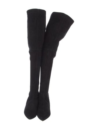 Nicholas Kirkwood Suede Studded Accents Boots