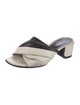 Nicholas Kirkwood Leather Colorblock Pattern Slides