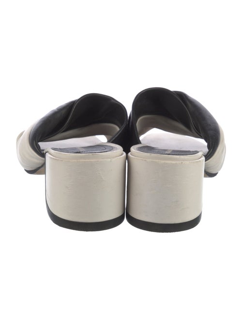 Nicholas Kirkwood Leather Colorblock Pattern Slides