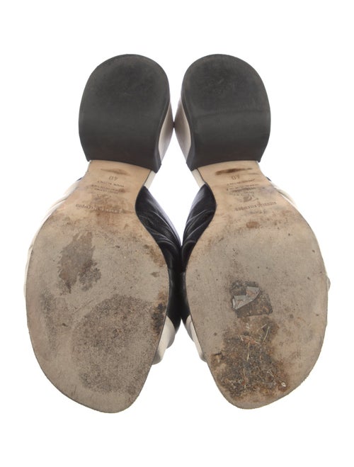 Nicholas Kirkwood Leather Colorblock Pattern Slides