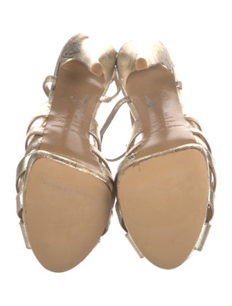 Nicholas Kirkwood Snakeskin T-Strap Pumps