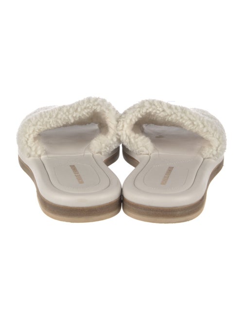 Nicholas Kirkwood Shearling Colorblock Pattern Slides